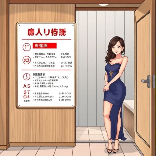 展示桑拿房使用规则的象形图指示牌插画