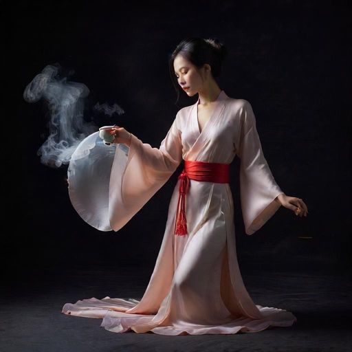 茶艺师表演的优雅瞬间