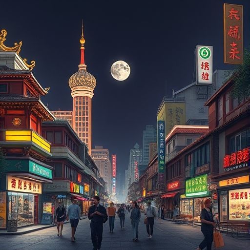 珠江夜景灯光秀