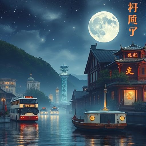 深夜茶馆场景