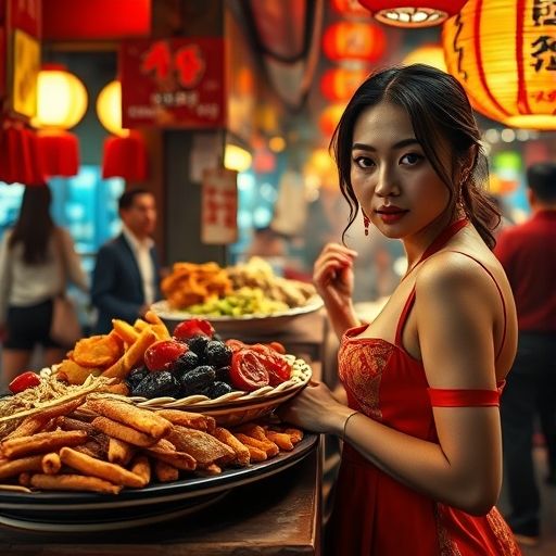 宵夜摊美食特写