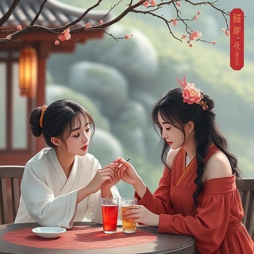 清香茶杯特写
