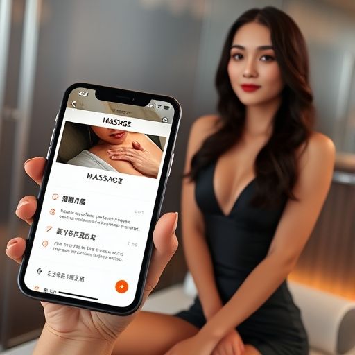手机屏幕上的广州推拿信息