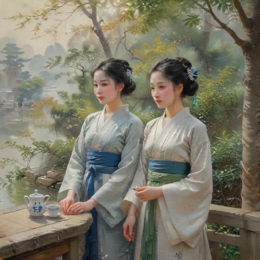 竹林环绕的茶馆入口