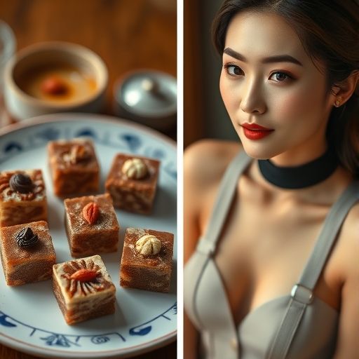 精致茶点摆盘细节
