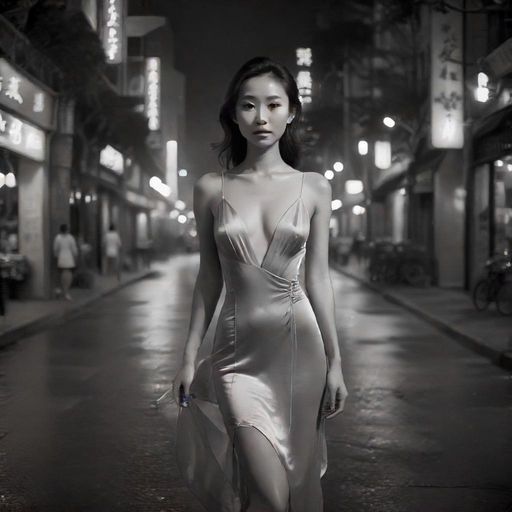 夜拍摄影师工作场景