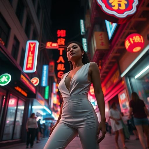 顺德夜晚街头一角，灯光璀璨