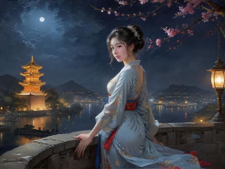 广州夜景都市风光