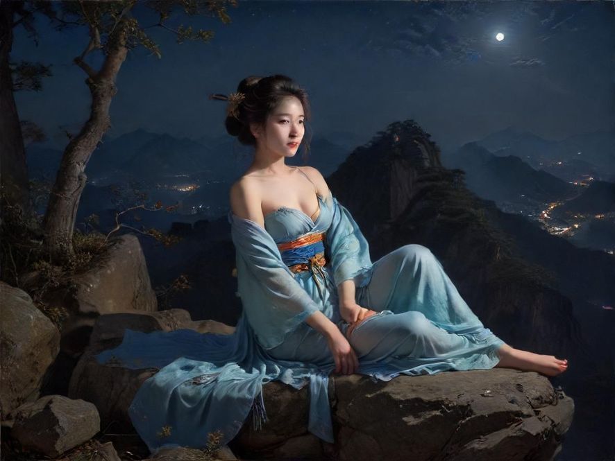 中山夜场娱乐街区夜景