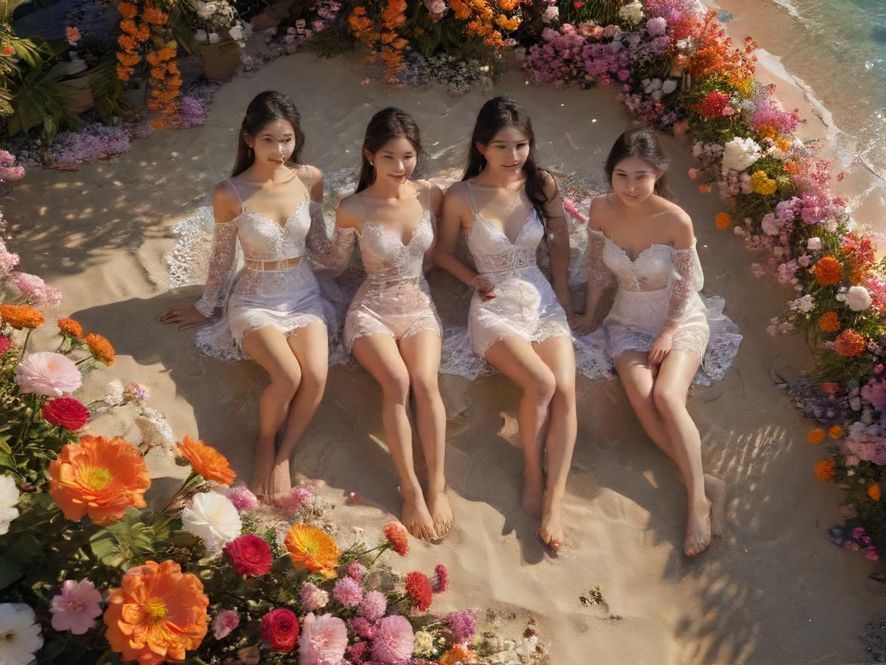花社区花海美景，阳光洒落，治愈人心
