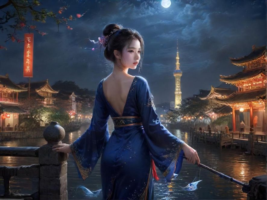 城市夜景地图上的标记点