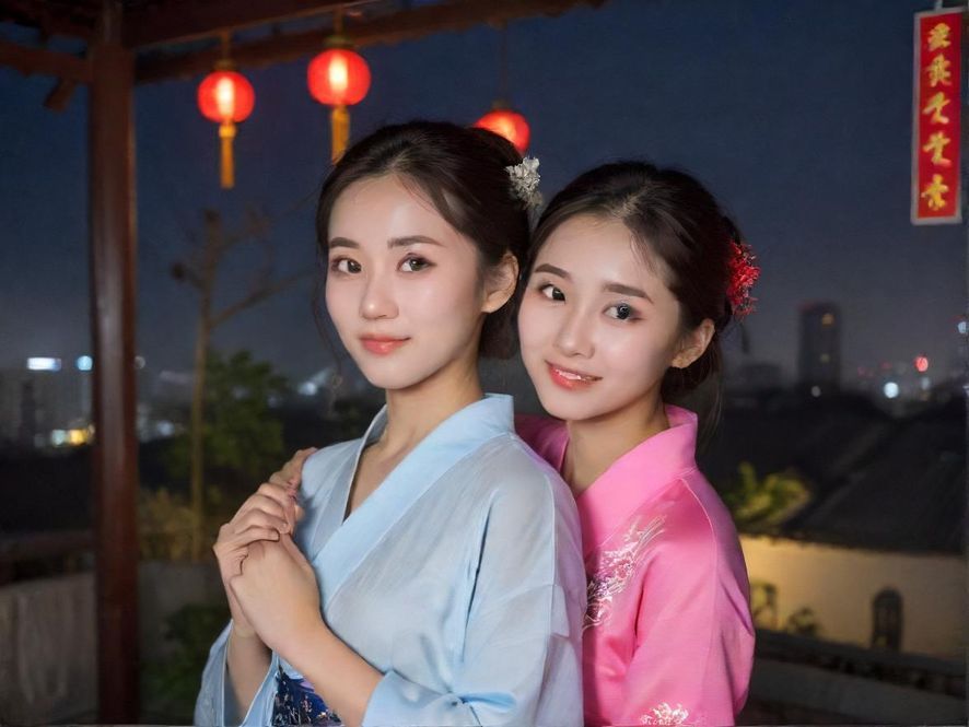 城市夜场霓虹闪烁的桑拿会所入口