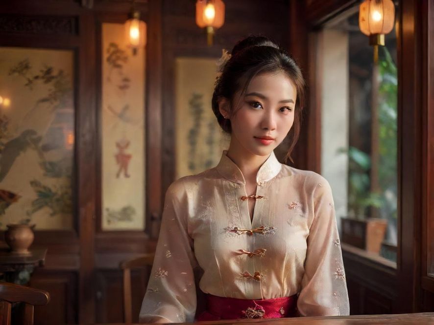 广州隐藏茶社温馨室内一角