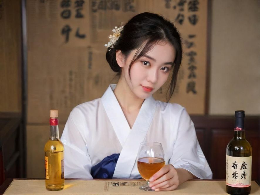 在黄埔东区酒吧里享受轻松时光的时尚女孩