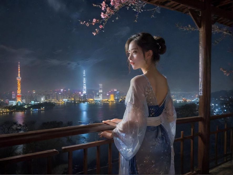 广州夜景地图