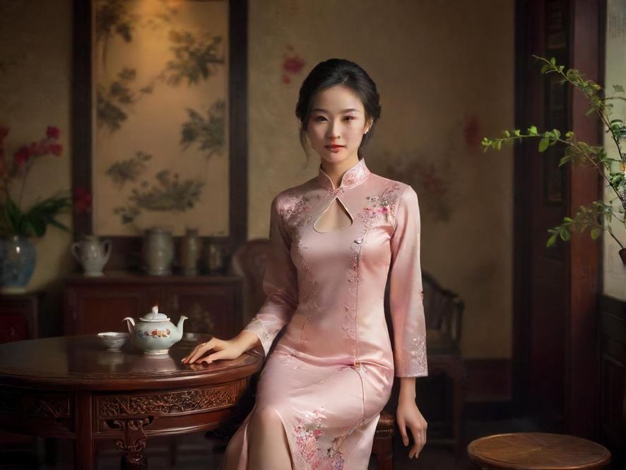 一间布置温馨、光线柔和的私密茶室，暗示轻松惬意的休闲时光。