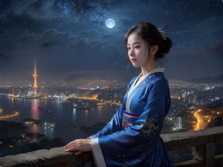 充满活力的城市夜景