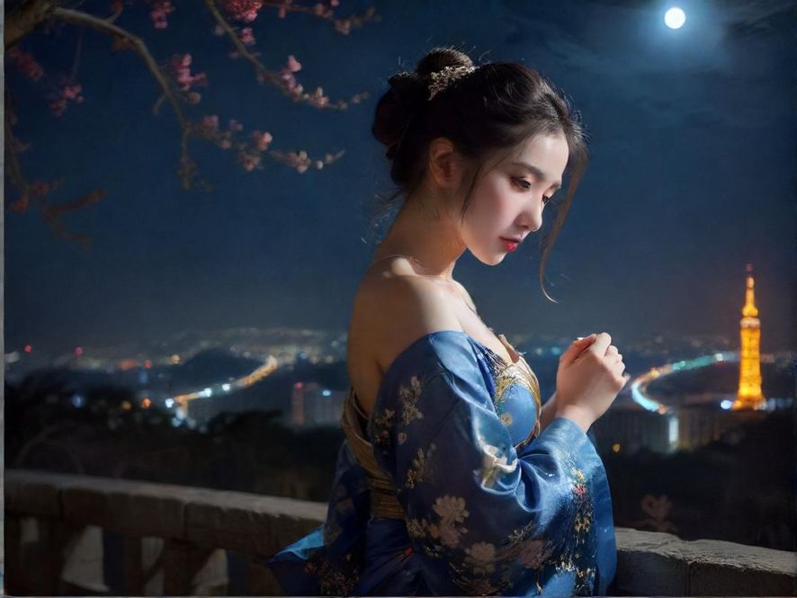 广州繁华夜景下的娱乐场所入口