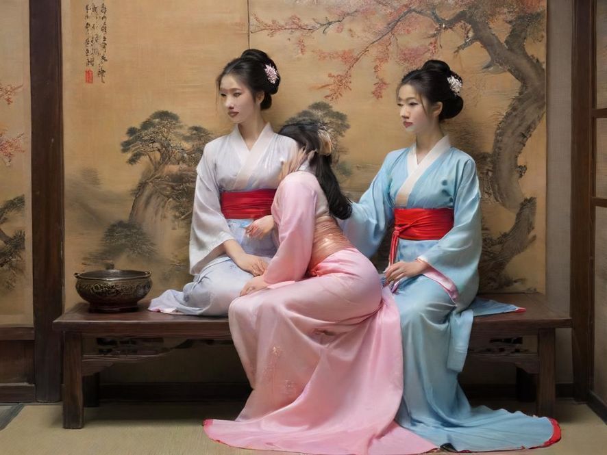 桑拿房内的放松场景