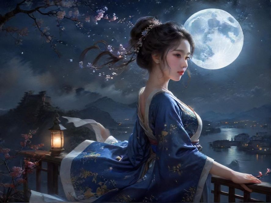 广州夜场街头夜景氛围图