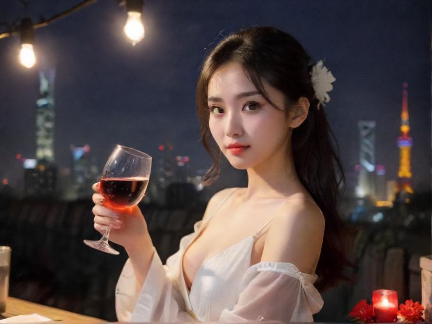 同和shd夜场炫酷灯光下的舞池场景