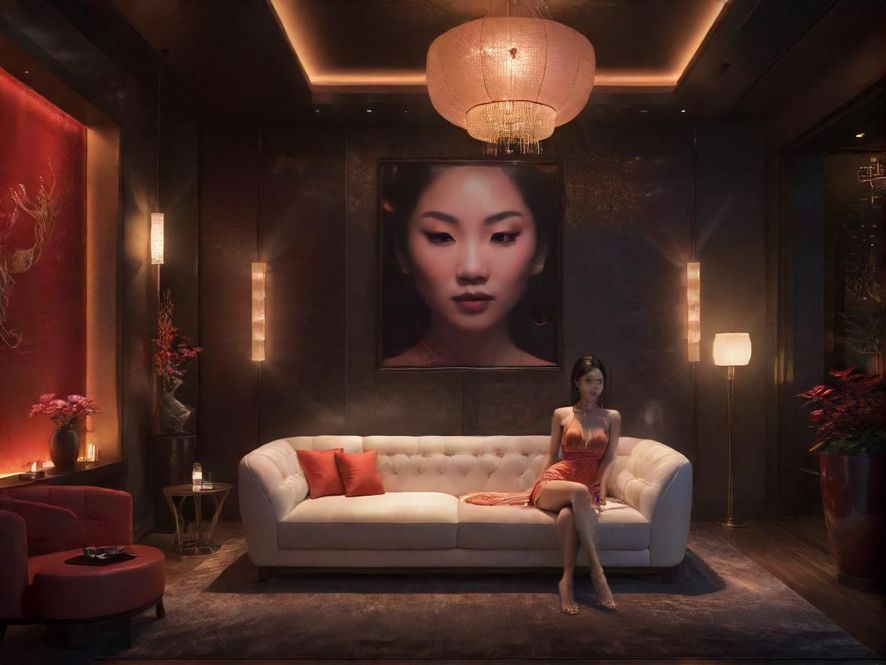 夜场桑拿会所大厅一览