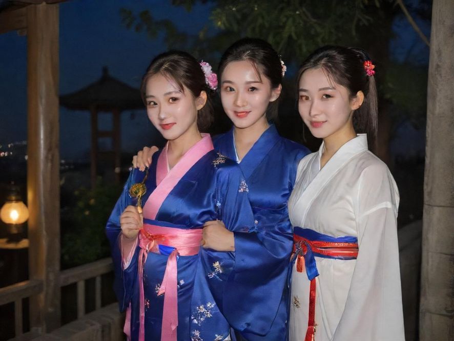 夜幕下的城市霓虹与休闲会所