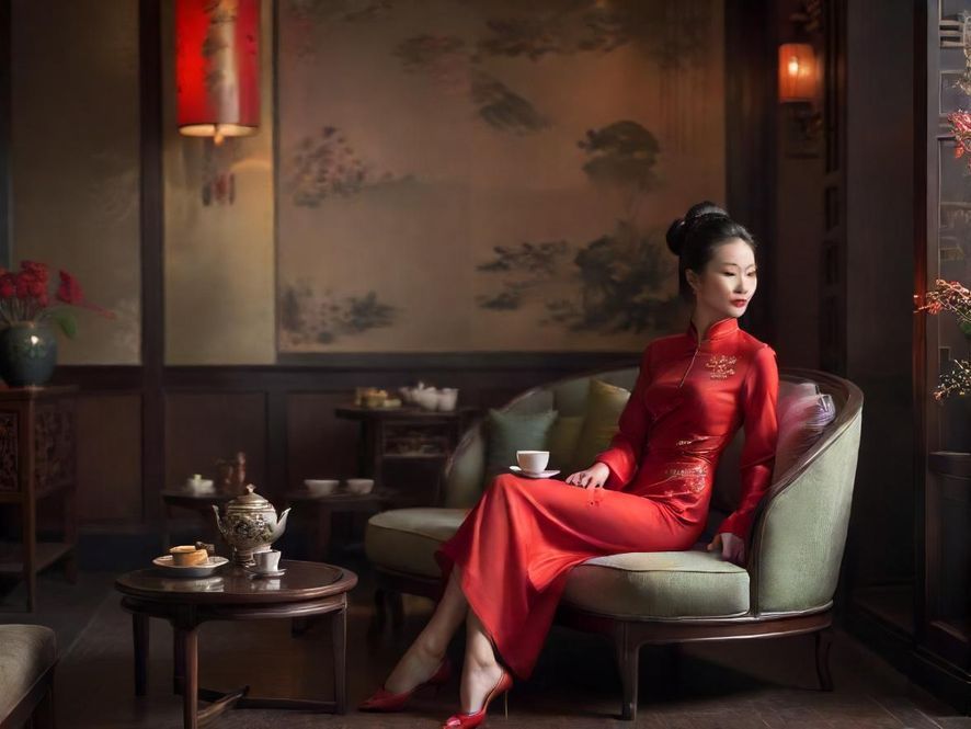 高端茶社聚会温馨雅间氛围