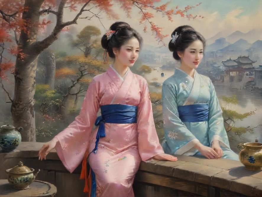 广州隐藏茶社庭院实景