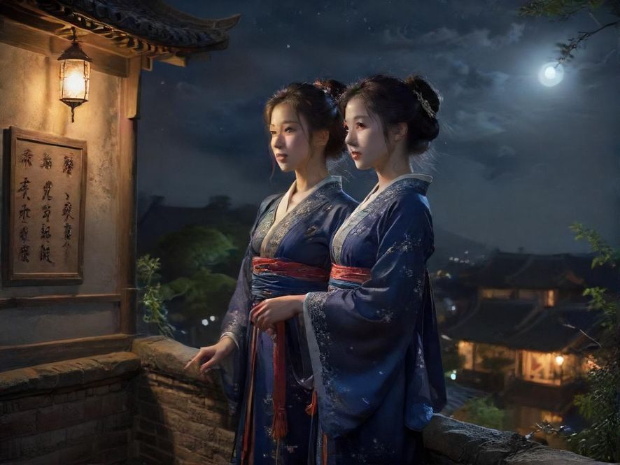 南昌夜晚，霓虹闪烁的街景，充满活力与未知
