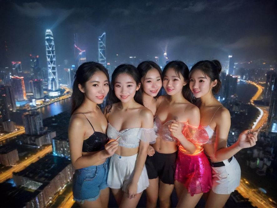 深圳璀璨夜景，充满活力的都市脉搏