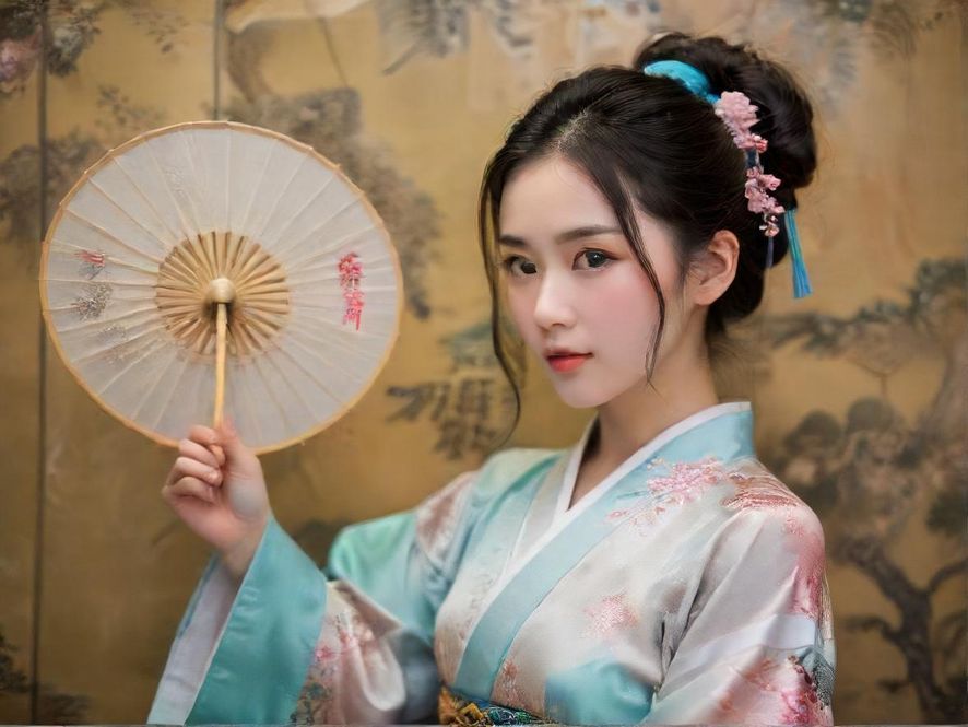 一位女士在温馨咖啡馆里专注浏览品花楼论坛