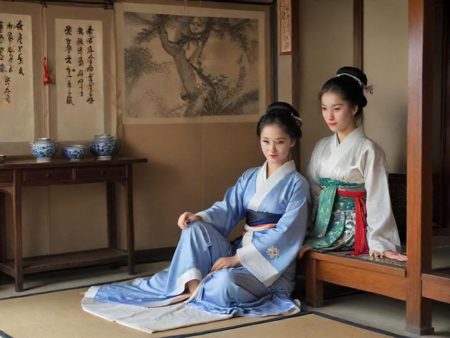 一个女人在家中舒适地使用平板电脑浏览网页,面带微笑